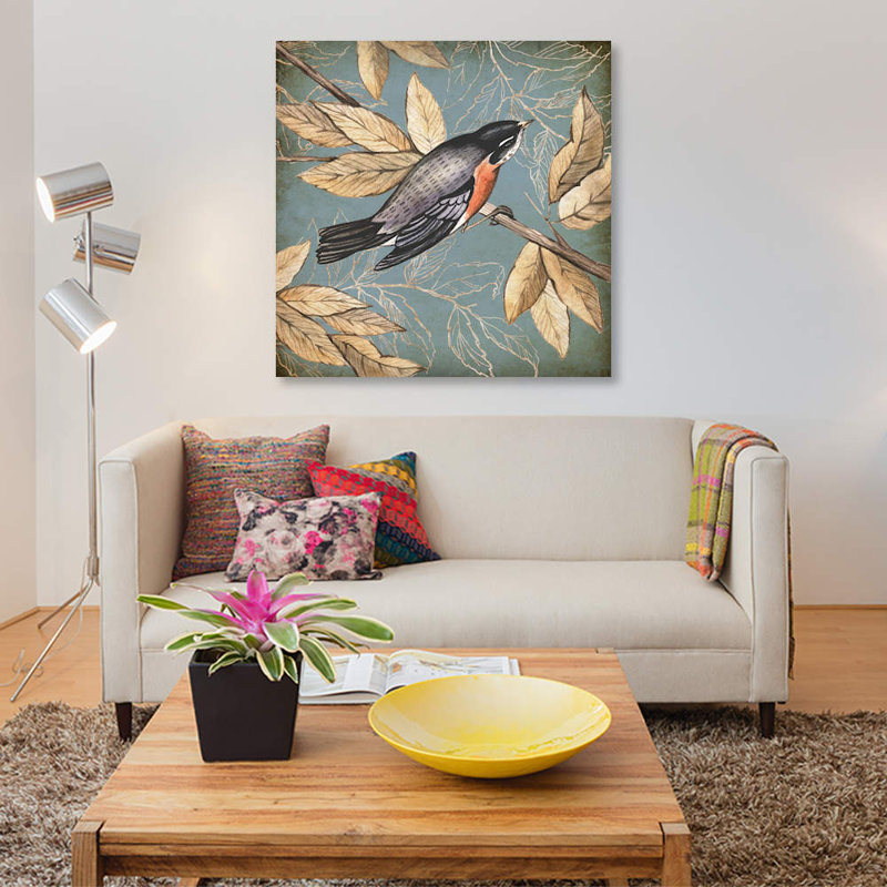 « songbird fable i », impression sur toile, H 12 po x l 12 po x P 1,5 po, Toile tendue, Pas de tapis