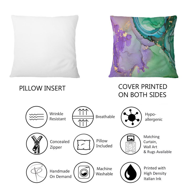 Abstract Throw Pillow