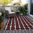 Machine Washable Indoor/Outdoor Xhevrie Black Rug-74708004