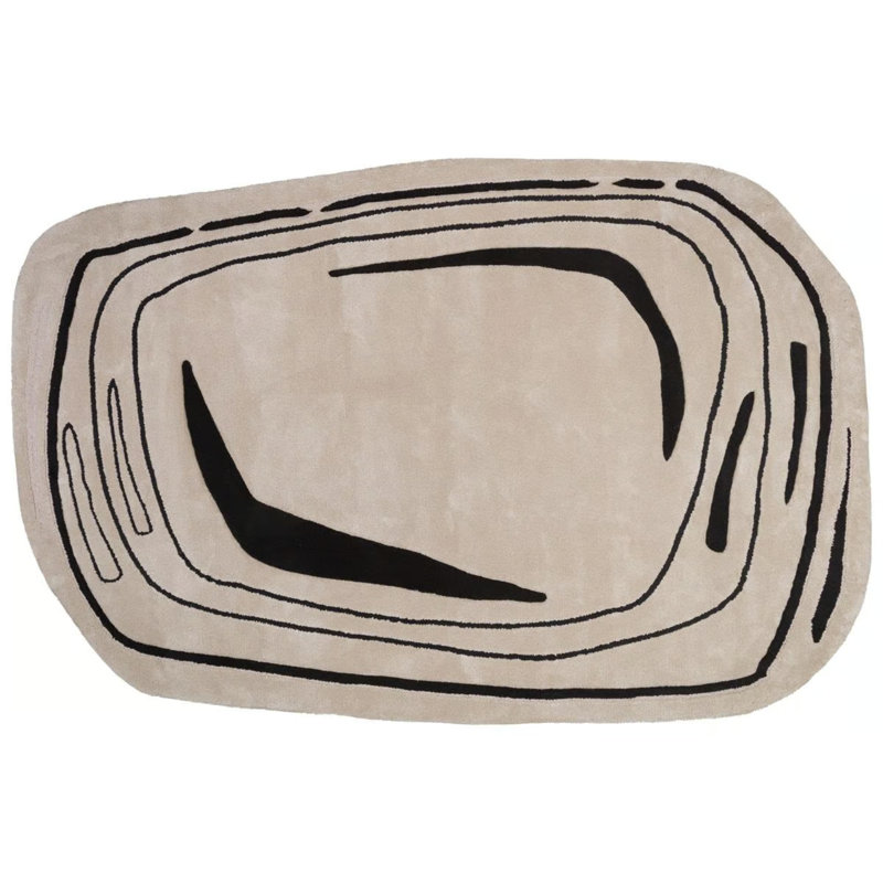 Viscose Striped Indoor Rug, Oval 2'7" x 9'10"