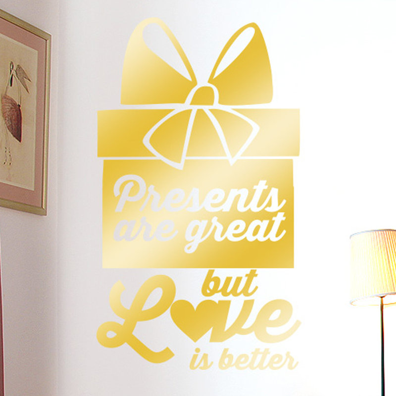 Wall Decal, Shiny Gold
