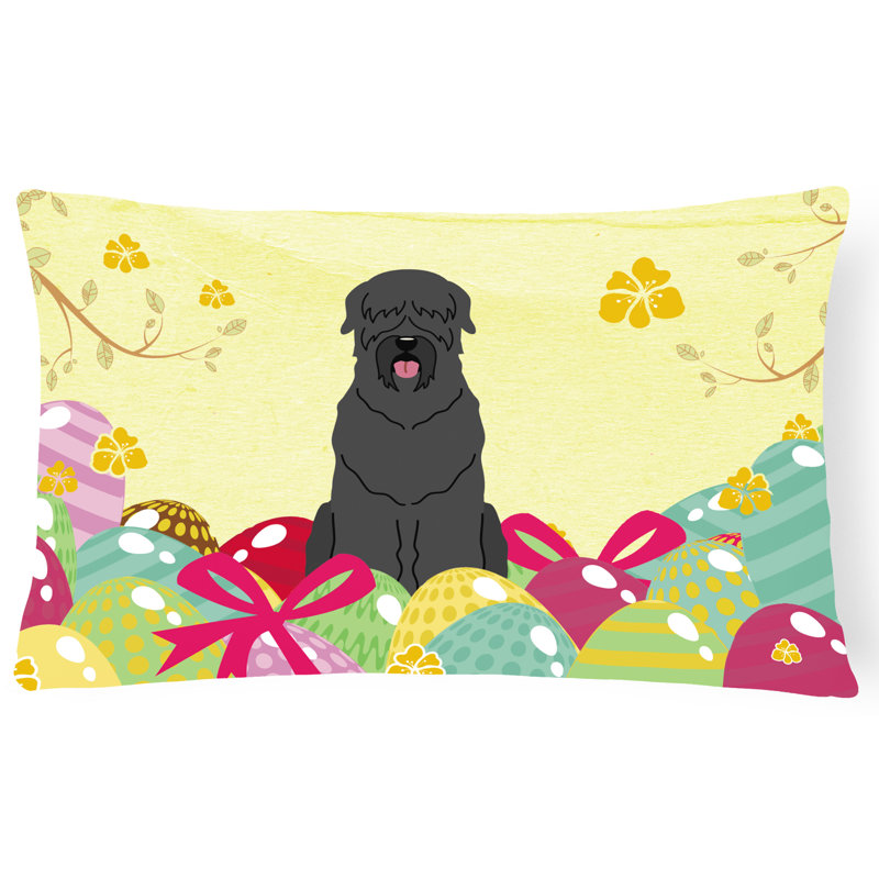 Coussin lombaire terrier russe œufs de pâques