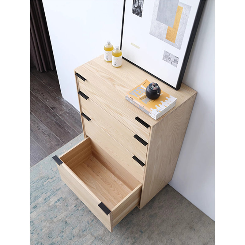 Commode d'appoint en bois simple et moderne