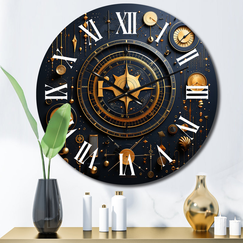 Horloge murale en métal, Médium