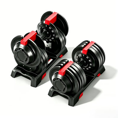  12-in-1 Adjustable Dumbbell Set, 7-52.5 LBS Quick-Adjust Dumbbells with Auto Safety Lock, Space-Saving Home Gym Weights for Full-Body Workout