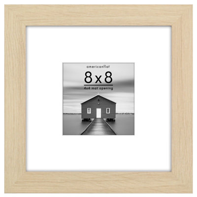 Americanflat Wide Moulding Picture Frame with Mat