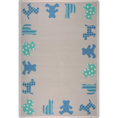 Kid Essentials Frisky Friends Area Rug