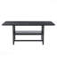 71 po x 35,4 po, table de salle à manger en bois texturé noir, planches de rangement 43,3 po x 19,7 po-961052206