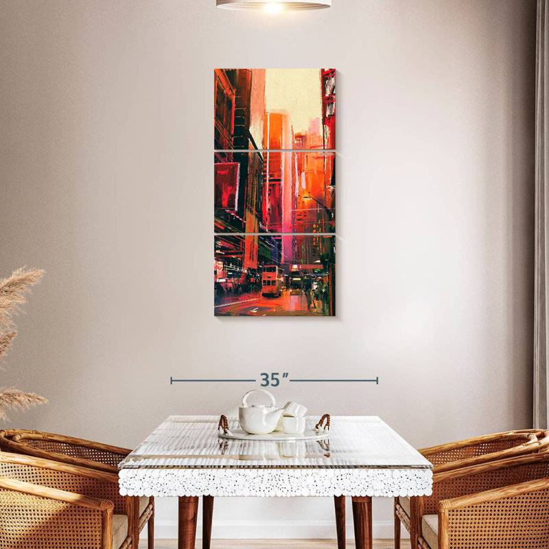 Rues de New York, H 44 po x l 21 po