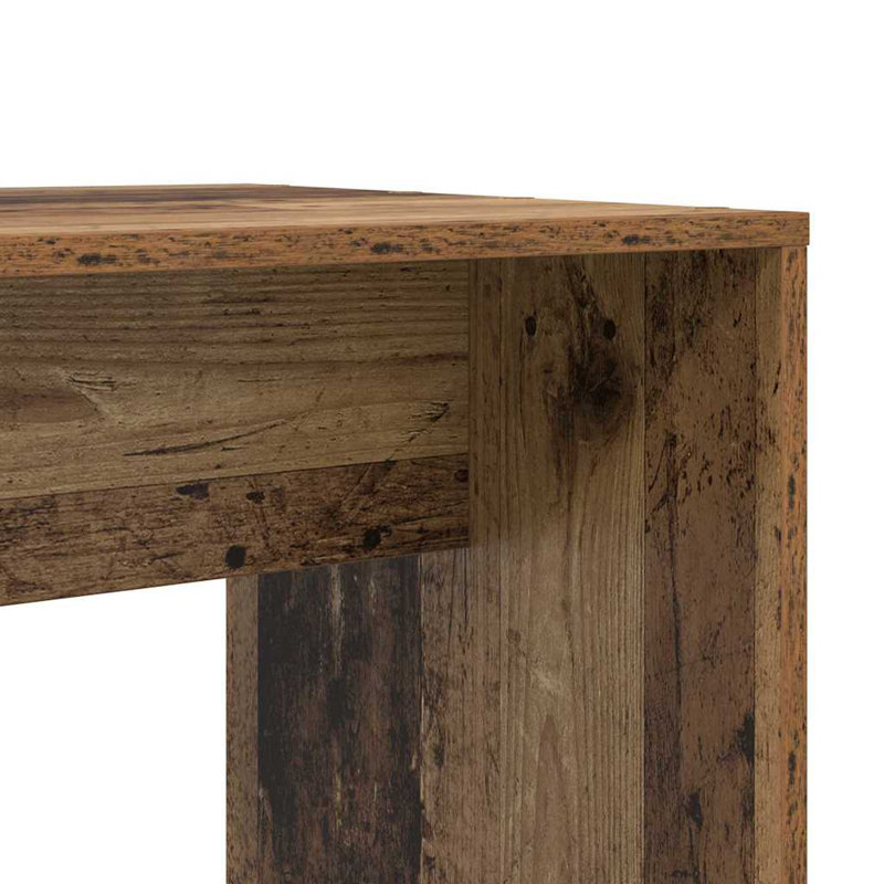 Desk 138.5 X 55 X 143 Cm Engineered Wood, Old Wood