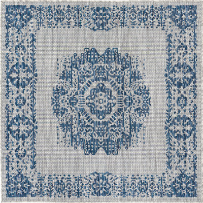 Tapis extérieur bleu ciel