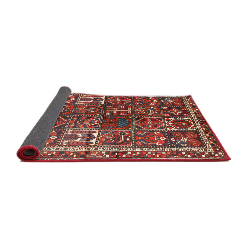 Tapis rouge à motif sud-ouest, Rond 4 pi