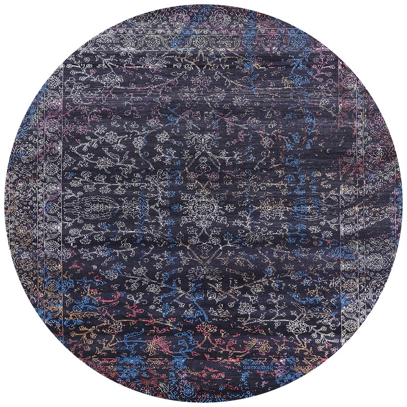 Oriental Indoor Rug, Round 5'