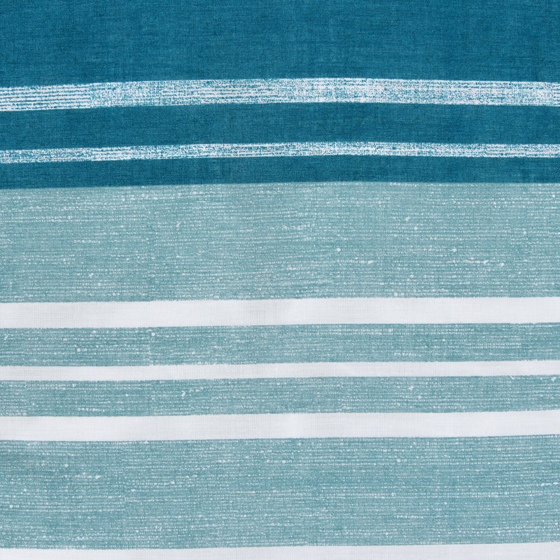 Crestmoor Striped Duvet Cover with Pillowcases, Teal, Kingsize - 2 Standard Pillowcases