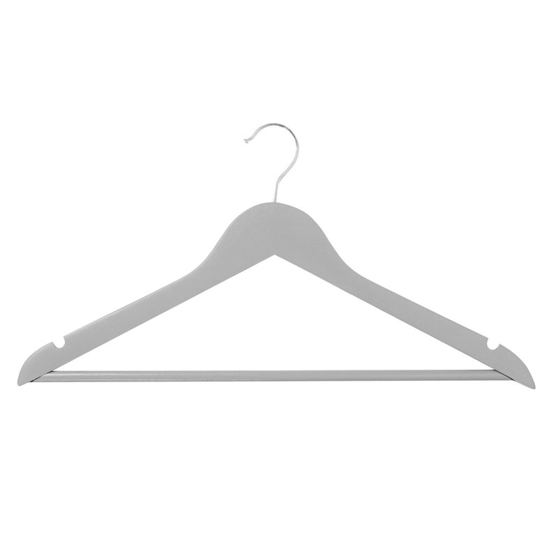 Wooden Clothes Hanger, Grey