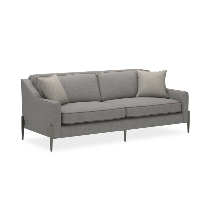 Remix Upholstered 85'' Sofa, Gray