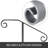 Single Post Stair Handrail 1-2 Steps Aluminum 1 Piece Gray