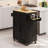 26"W Rolling Kitchen Island Table On Wheels With Drop Leaf-1756256461