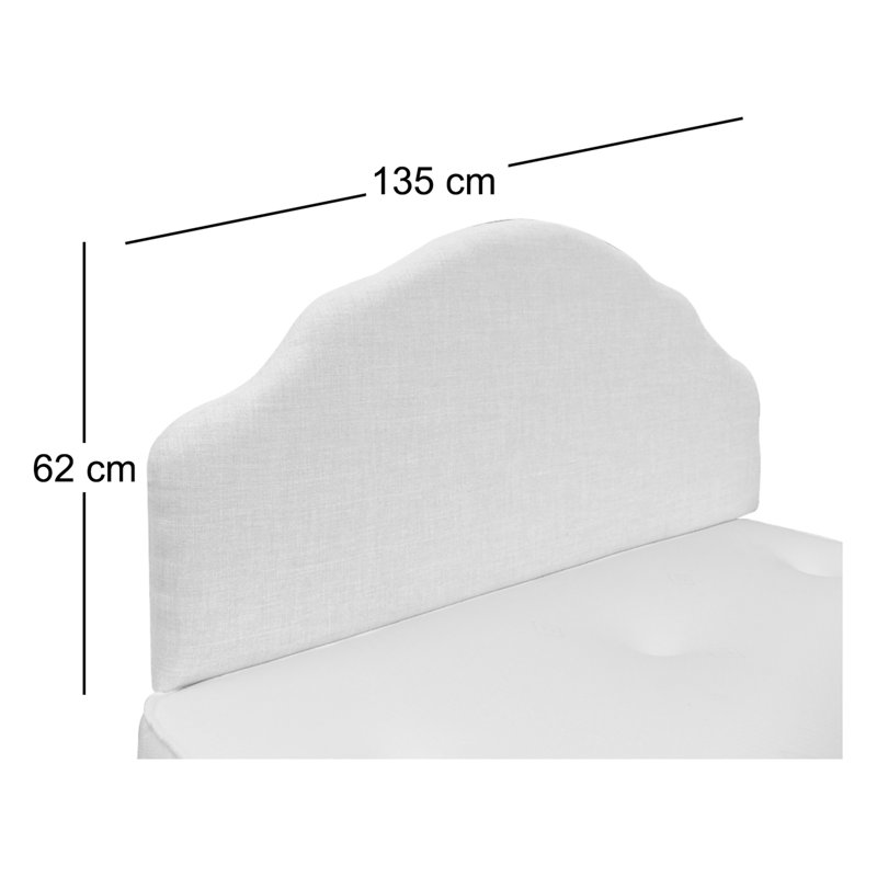 Upholstered Headboard, Pink , Double