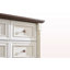 Commode 6 tiroirs style campagnard avec base en bois rustique, commode de rangement pour la chambre à coucher, le salon, belle et robuste
