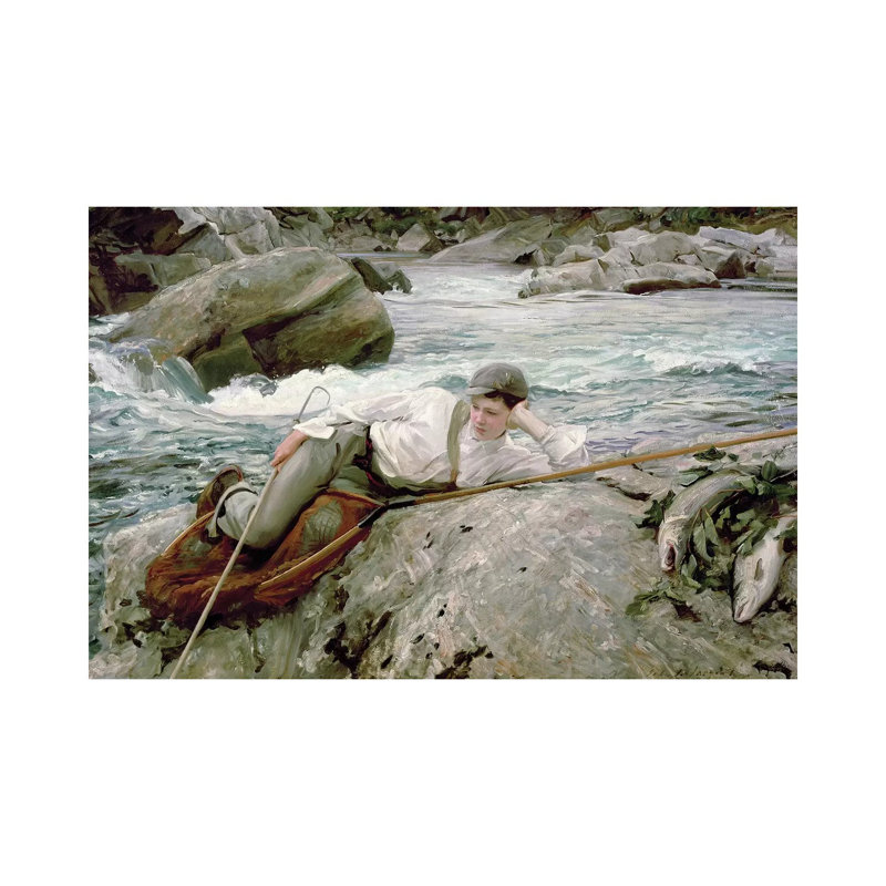On His Holidays, Norway, 1901 by John Singer Sargent - Wrapped Canvas Gallery-Wrapped Canvas Giclée, 20.32 cm H x 30.48 cm W