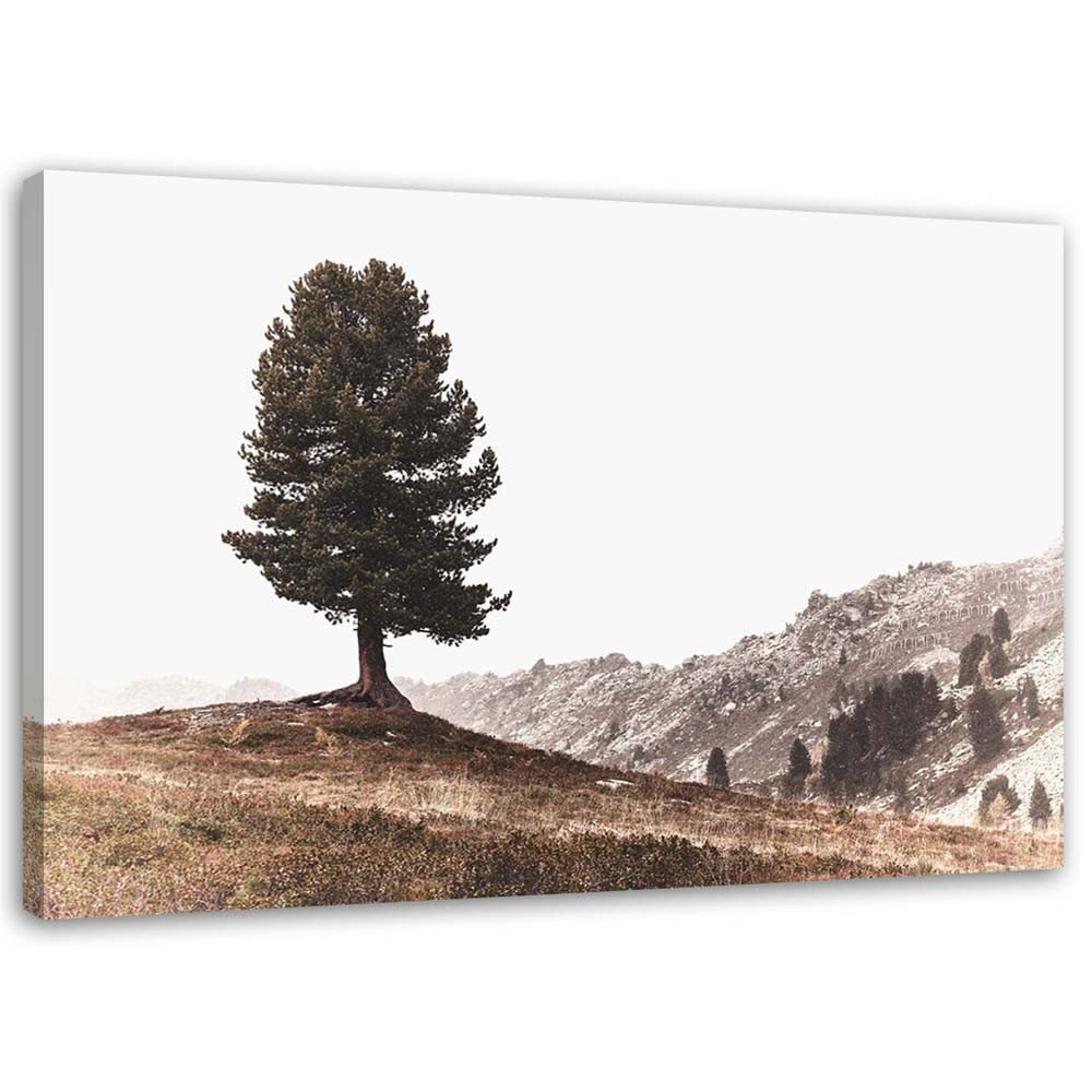 Leinwandbild Baum Berge Natur