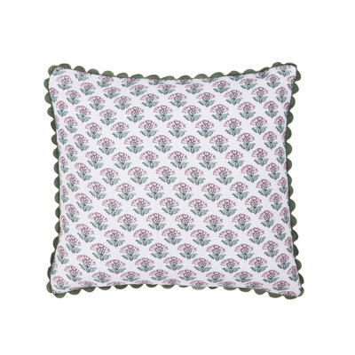 Indienne Blockprint Cotton Cushion