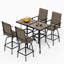 Alyne 4 - Person Patio Dining Set with Square Table