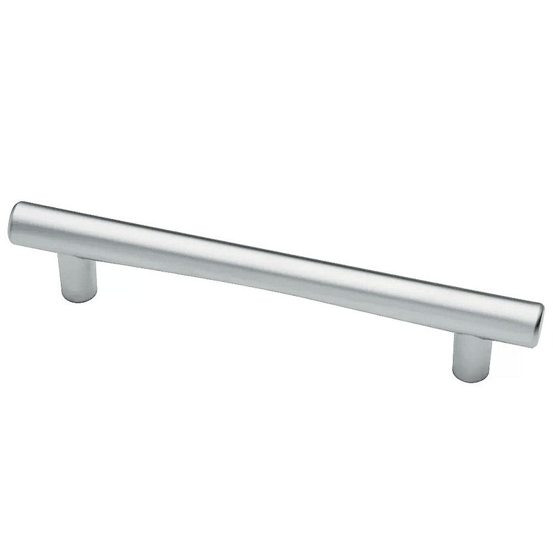 (Paquet de 5) Poignée arche subtile de 5 po de style moderne chrome mat