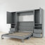  Lit escamotable, lit escamotable avec garde-robe et bureau, bois, tiroirs et étagères de rangement, moderne et contemporain, pièce multifonctionnelle-1801853156-1783508843