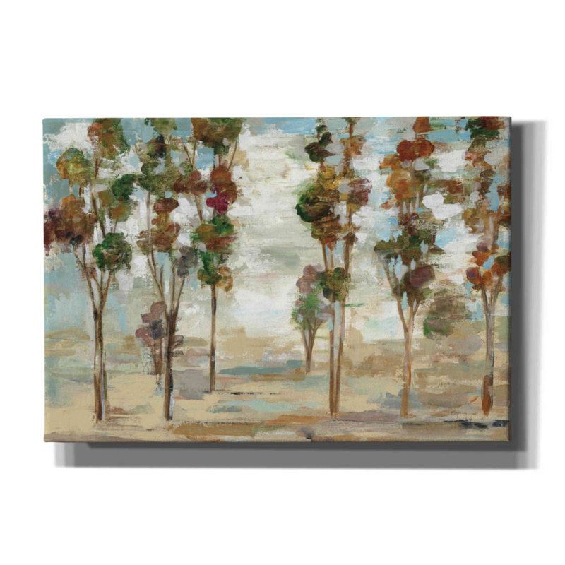«Serene Forest» par Silvia Vassileva, art mural sur toile, H 18 po x l 26 po x P 0,75 po
