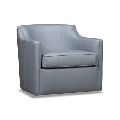 Fauteuil pivotant en cuir Marietta