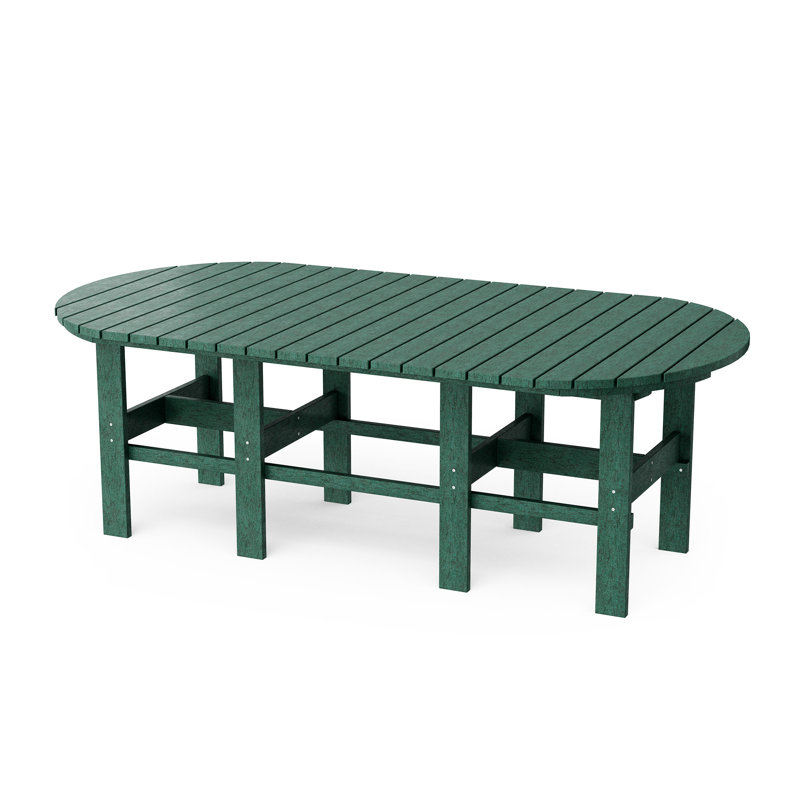 Classic 7-Piece 44" x 84" Dining Set, Turf Green
