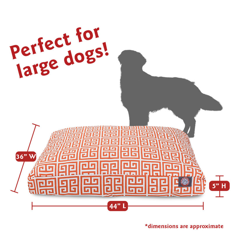 Coussin Towers Angela, Grand (l 36 po x P 44 po x H 5 po) ;, Orange