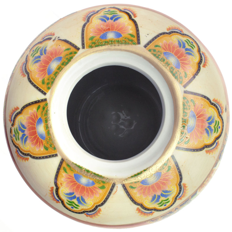 Pot en porcelaine Pomona, Paon Satsuma