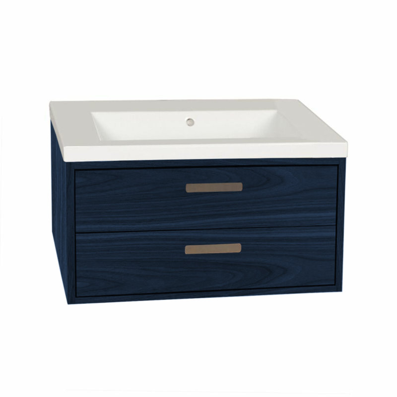 Aquasei 31'' W Single Bathroom Vanity Base, Horizon Blue