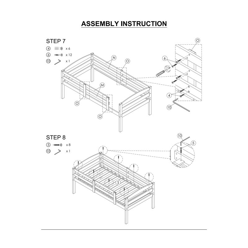 Lit simple au-dessus d'un lit superposé avec arche transitionnelle, finition, bois massif et d'ingénierie, joint, meuble de lit, style, joint de verrouillage