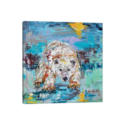 Polar Bear 1 Piece Wrapped Canvas Painting