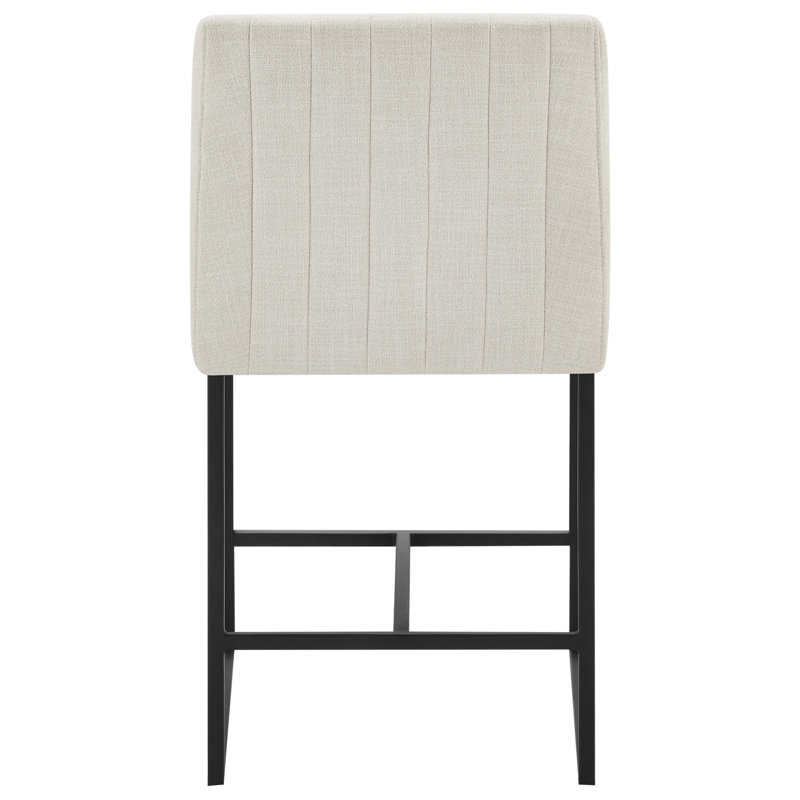Welburn Counter Stool, Effie Linen Performance Linen