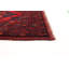 Tapis de zone en laine rouge 3 pi 6 po x 4 pi 11 po one-of-kind à la main-noué la 2010 esari Alarick
