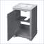 Meuble-lavabo de style shaker de 20 po avec porte à fermeture en douceur-46801899