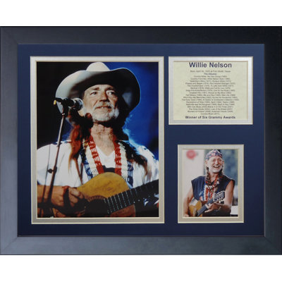 Willie Nelson Collage Framed Photographic Print