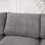 Canapé modulaire modulaire, en forme de L avec coussin de siège extra large, chargeur USB et de type C, conception d'accoudoir pétale, mousse haute densité-392046283