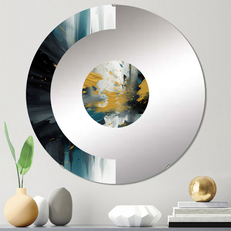 Miroir mural demi-cercle Kastel, 23,6 po x 23,6 po
