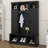 Farmhouse Hall Tree With Adjustable Shelves & 7 Hooks, All-In-One Entryway Organizer, Shoe Cabinet & Storage Bench-1118978417