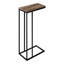 Table d'appoint, en forme de C, bout, côté, collation, stratifié, métal, contemporain, moderne-946534287
