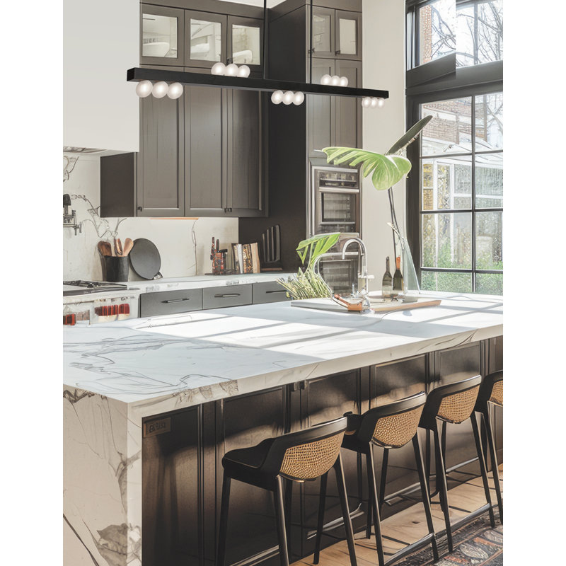 Raleigh Linear Pendant - 15 Light, Matte Black