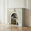 Armoire de cheminée décorative française rétro en bois massif sculpté-1419783489