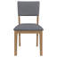 Chaise d'appoint rembourrée (ensemble de 2)