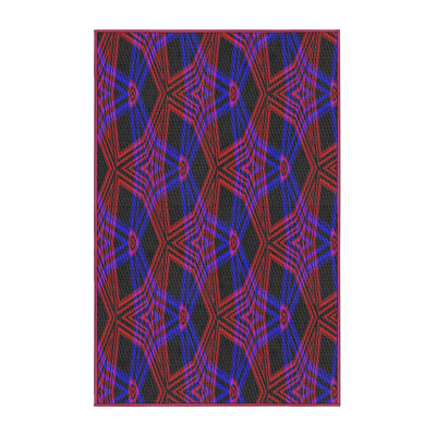 Tapis mauve / bleu Power Loom
